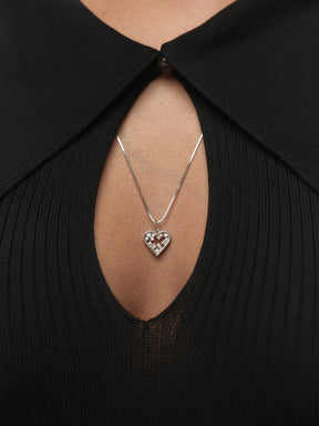 Diamond heart pendant