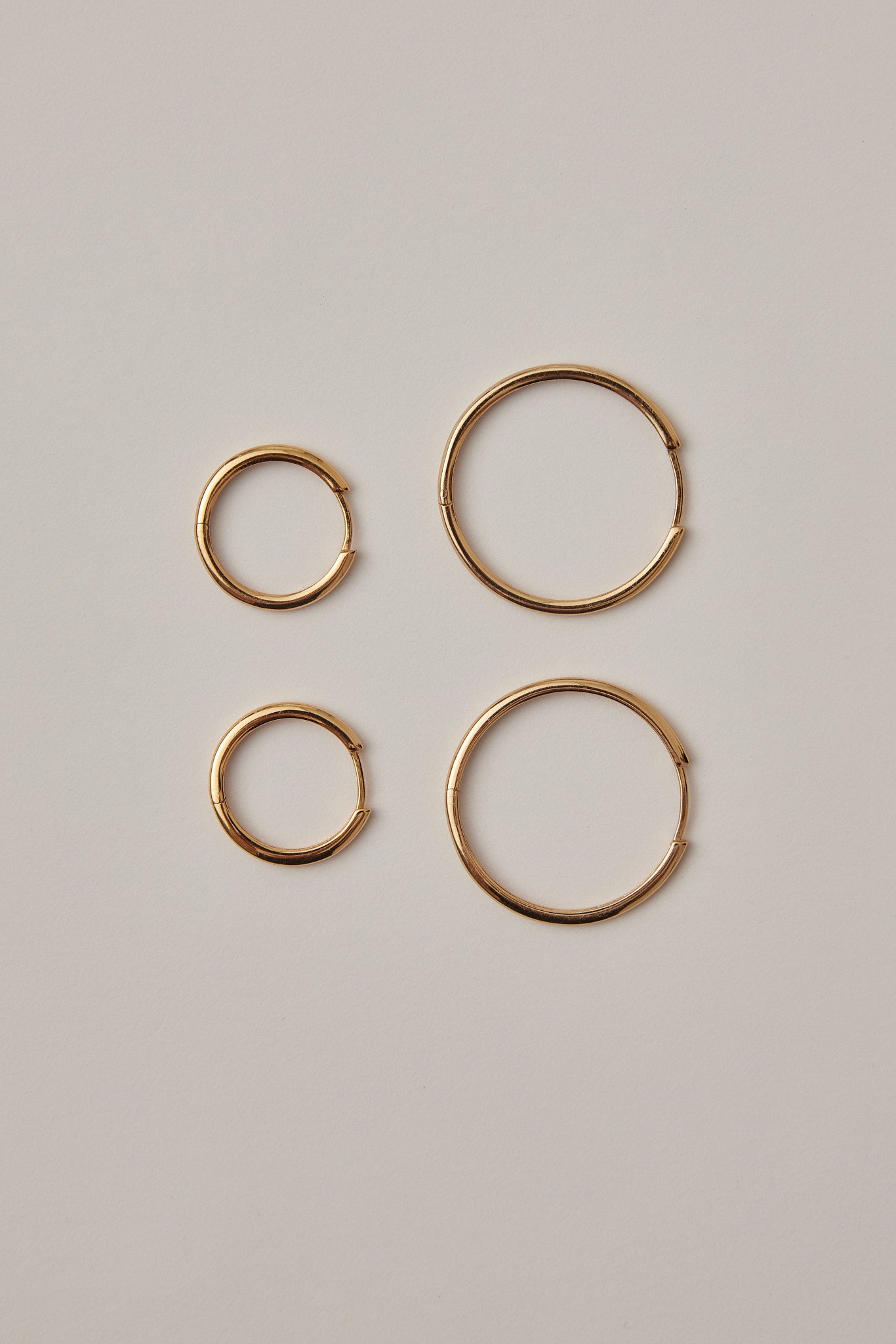 Classic gold hoops large
