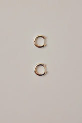 Classic gold hoops small